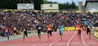 Tyson Gay wins the 100 metres, 2012 Samsung Diamond League, Crystal Palace, London.